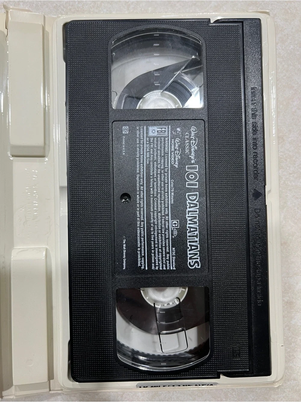 Disney Classic 101 Dalmatians VHS tape